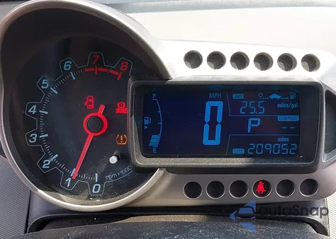 2016 Chevrolet Sonic Lt Auto из США, поврежденный, VIN 1G1JC5SBXG4166836